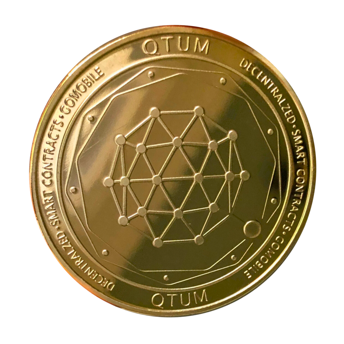 Qtum | QTUM Physical Crypto Coin Novelty Souvenir Token Gold Color | eBay
