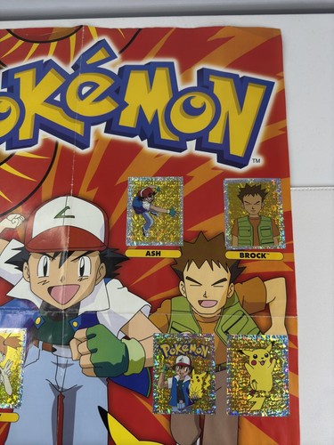 Official 1999 Merlin Pokemon Sticker Album Wall Chart Poster 100% Complete - Picture 3 of 7