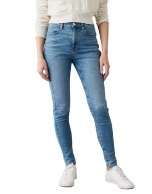 American Eagle Outfitters Super Hi-Rise Jegging Femme Jean W30 Élasthanne Bleu - Photo 1/4