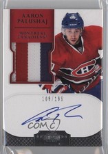 2011-12 Panini Dominion Rookie 108/199 Aaron Palushaj #153 Patch Auto 1x1