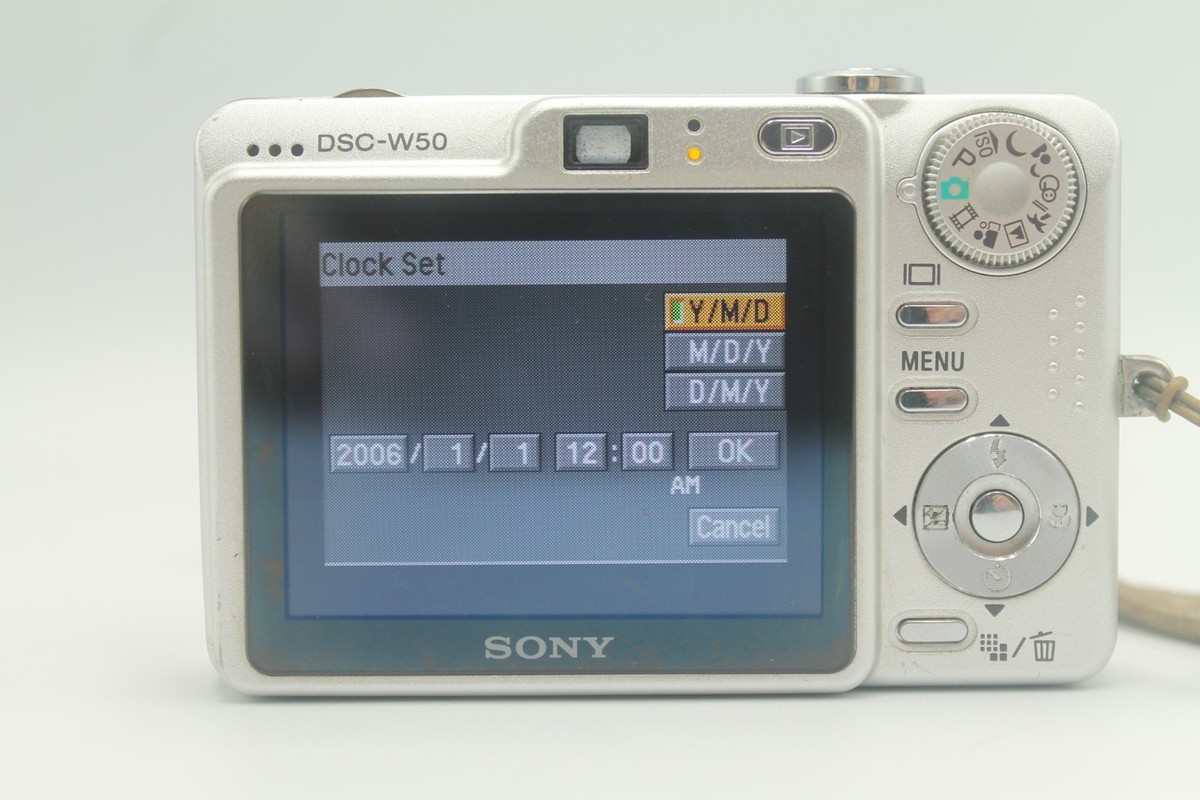 Sony Cyber-shot DSC-W50 6.0MP Digital Camera - Silver for