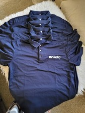 Set of 5 NEW Performance Polo Logo Golf Tops in XL. Logo can easily be removed 