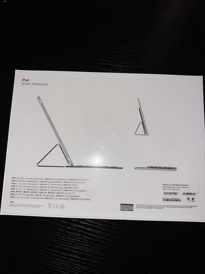 Sealed Apple iPad Smart Keyboard Folio/Case Black MX3L2LL/A A1829 iPad Pro Air - Image 3 of 4