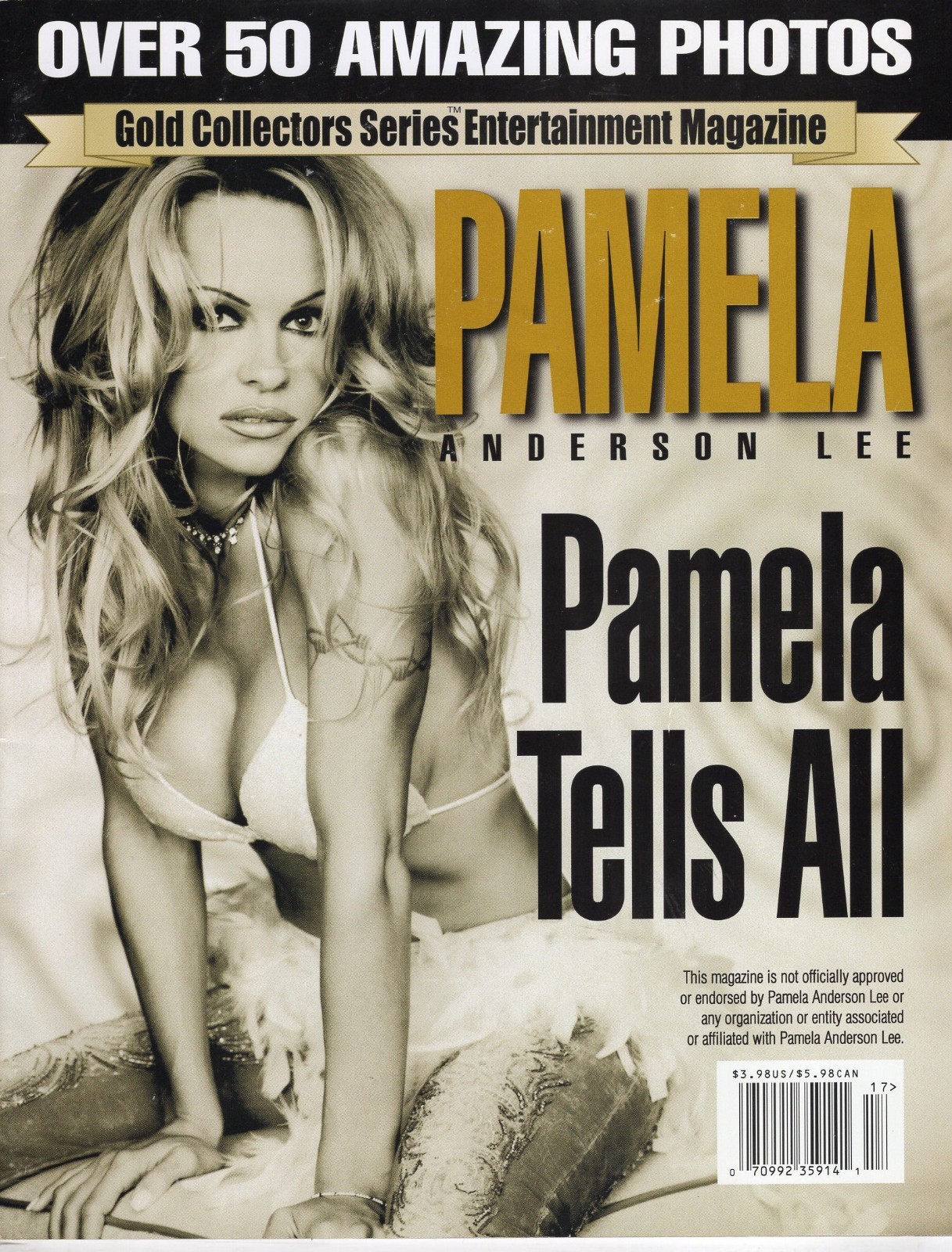 PAMELA ANDERSON LEE Gold Collectors Series Entertainment Magazine 2000 33 PAGES