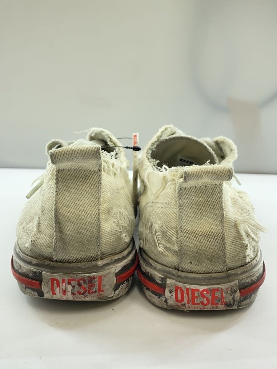 US8.5 DIESEL S-ATHOS LOW Damaged Low ut Sneakers WHT anvas F23-04-YUL thumbnail 6