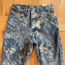 Vintage Wrangler ProGear Mossy Oak Camo Pants 28x30 Straight Leg Hunting Outdoor