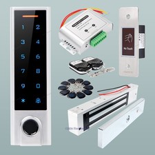 HOMSECUR IP66 APP WIFI Fingerprint Access Control Set Waterproof 280KG Mag Lock