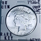 1926 P BU GEM PEACE SILVER DOLLAR UNC MS+++ U.S. MINT RARE COIN 6540