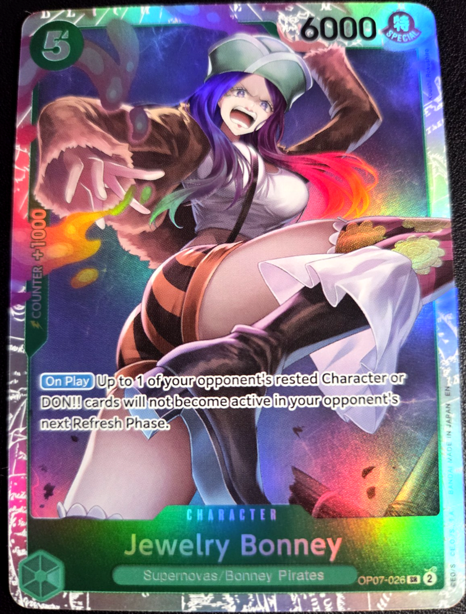 Jewelry Bonney OP07-026 Reprint SR ONE PIECE Tcg Card Game NM
