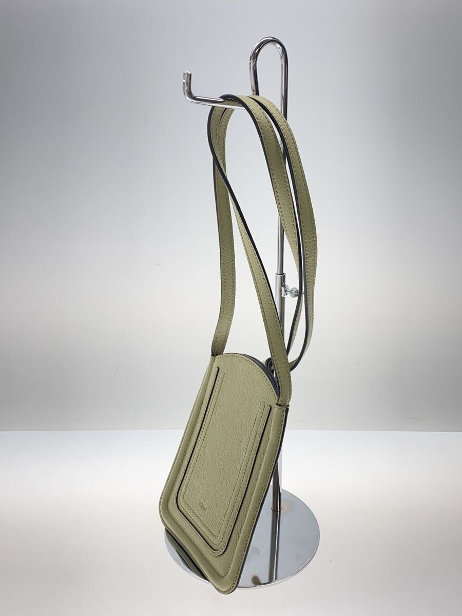 【Chloe】MARCIE Shoulder Bag Smartphone Pouch Chloe Marcie Smartphone Shoulder Pouch Leather Brown W14