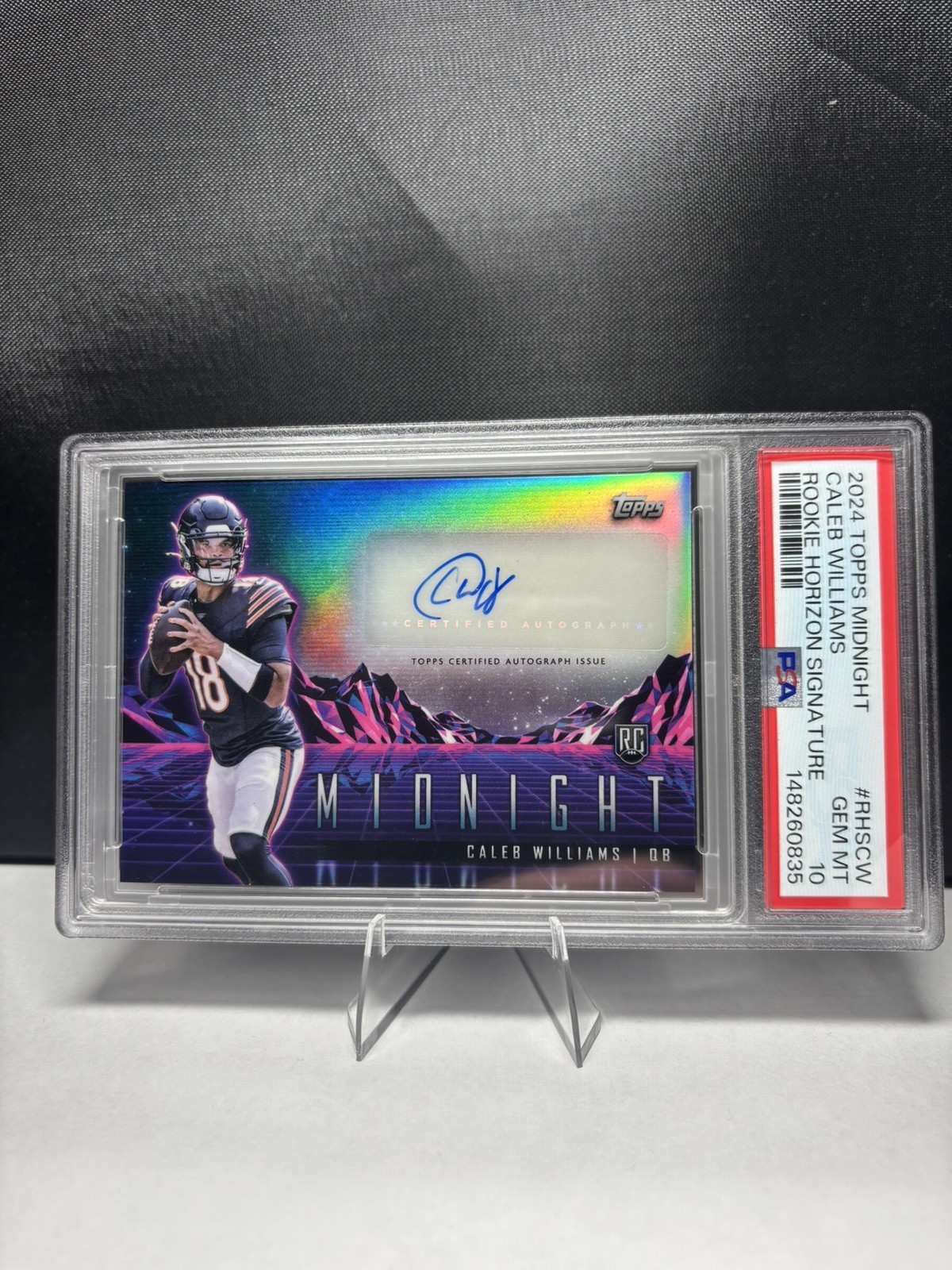 2024 Topps Midnight - Rookie (RC) Horizon Signatures Caleb Williams Auto PSA 10
