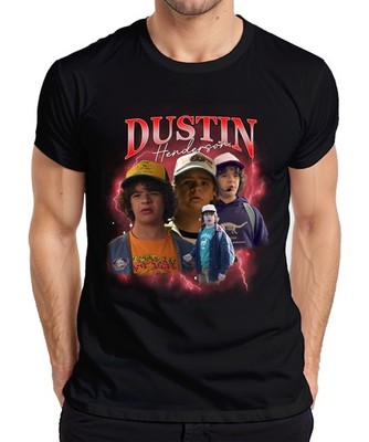 Dustin Henderson Stranger Fan Geschenk Retro 80er Vintage Hawkins Herren T-Shirt