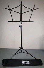 On-Stage Compact Folding Adjustable Music Stand with Bag - Black SM7122BB