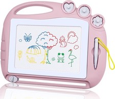 AiTuiTui Magnetic Drawing Board Toddler Toys for Girl Gifts, Light Pink
