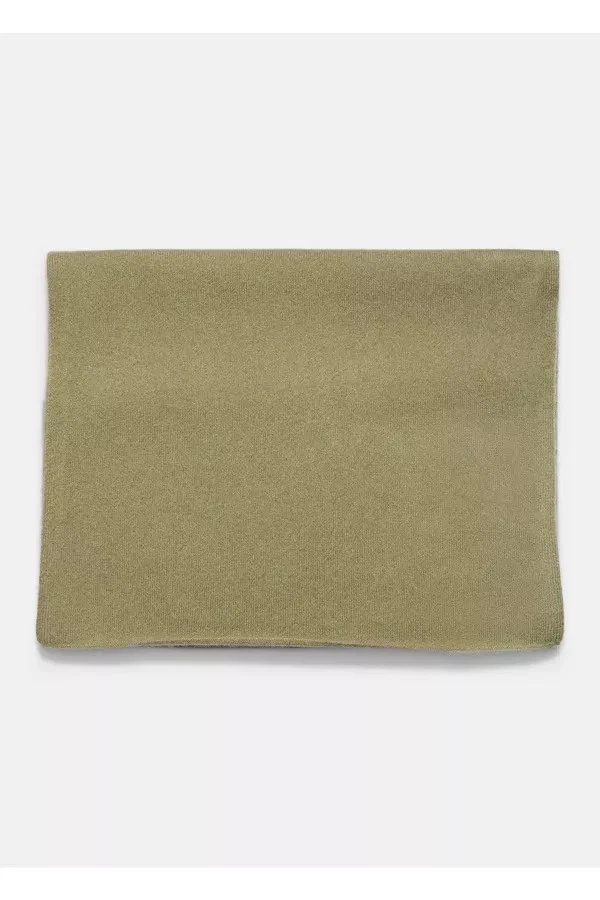 $295 Vince 100 % cachemir hervido felpa borde limpio tejido bufanda envoltura verde oliva Foto 2 de 4