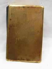 WW2 SOLDIERS HEART SHIELD POCKET BIBLE MAY GOD KEEP YOU SAFE FROM HARM