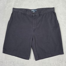 Vintage Polo Ralph Lauren Prospect Shorts Mens 38 Chino Cotton Twill Navy Blue