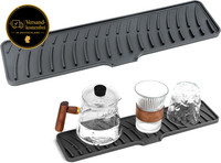 Silikon Abtropfmatte FüR Geschirr Rutschfest Wasserdicht 42X10Cm KüChe