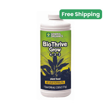 General Hydroponics General Organics BioThrive Grow 1 QT , 1 Gal , 2.5 Gal , 6 G