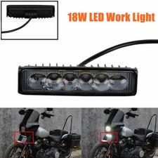 18w Led Work Light 4d Optic Lens 6 Led Light For Harley Dyna Softail 2000-2017