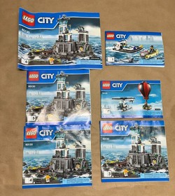 Lego City 60130 Prison Island  +  60014 Coast Guard W/ Boxes Partially Built