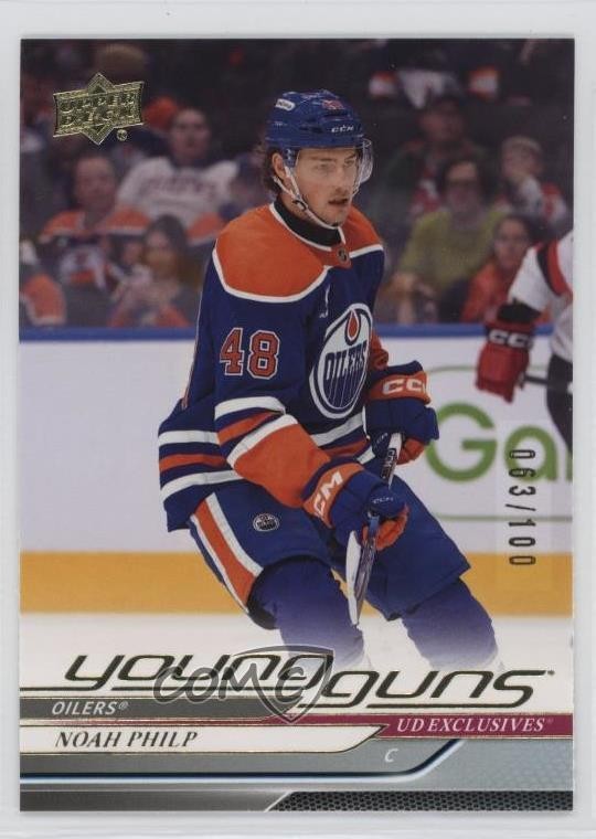 2024 Upper Deck Series 2 Young Guns Exclusives 63/100 Noah Philp #495 Rookie RC