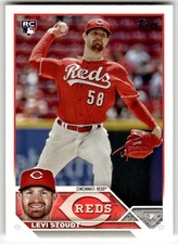 2023 Topps Update #US149 Levi Stoudt Cincinnati Reds RC Baseball Rookie Card