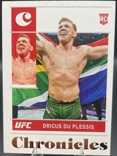2022 TOPPS UFC Panini Chronicles Dricus Du Plessis GOLD Rookie Card.  Mint Rare