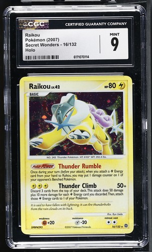 Raikou graded CGC 9 for sale on eBay