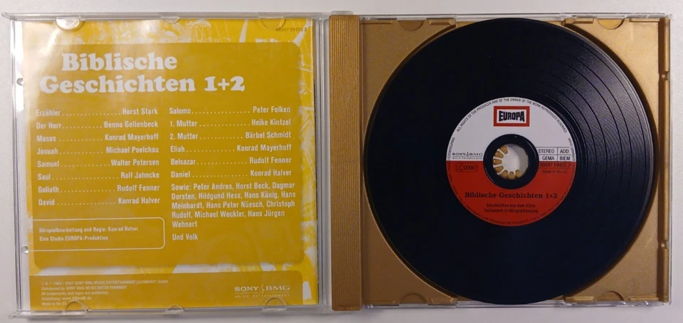 Europa Hörspiel Die Originale Folge X Biblische Geschichten 1+2 Top Zustand 2007 - Bild 3 von 4