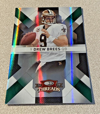 2009 Donruss Threads #62 Drew Brees New Orleans Saints 54/100 See Note