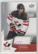 2020-21 Upper Deck Team Canada Juniors Hlinka Jerseys Hendrix Lapierre #9 14wn