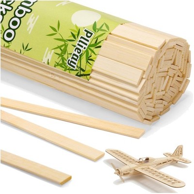 100 Bamboo Craft Sticks 15.75'' for DIY Projects