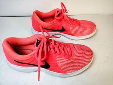 Nike Women's Size 7 Pink Revolution 4 Running Shoes Sneakers Clean Light Use