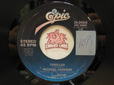 Michael Jackson   Thriller / Can't Get Outta The Rain, 45 RPM VG (14N)