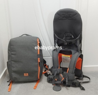 Minimeis G4 Schulter Kind Kleinkind Babytrage mit Rucksack & Grau & Orange