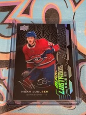 Noah Juulsen Lustrous Rookies Auto 2018-19 UD Black Montreal Canadiens (CH)