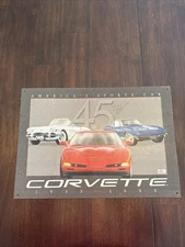 America Sports Card 45Th Corvette Anniversary Sign