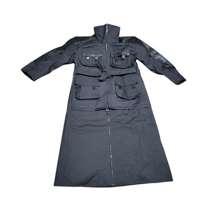 Namilia Inferno Transformer Jacket Coat Black Convertible Trench