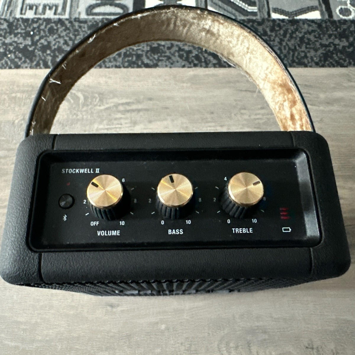Marshall STOCKWELL II Black and Brass ポータブル ステレオ ラウド