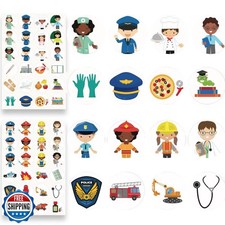 480PCS Community Helpers Stickers   Career Sticker Set Toys for Kids, for Pre