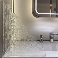 Shower Splash Guard Waterproof Bathtub Corner Water Blocker for Bathtub,Kitchen