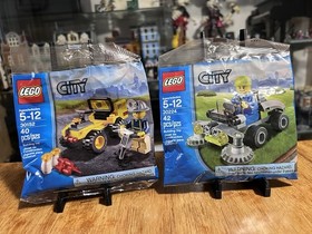 New LEGO City Polybag Set Lot 30224 Lawn Mower 30229 Lift 30151 Dozer 30152 Quad