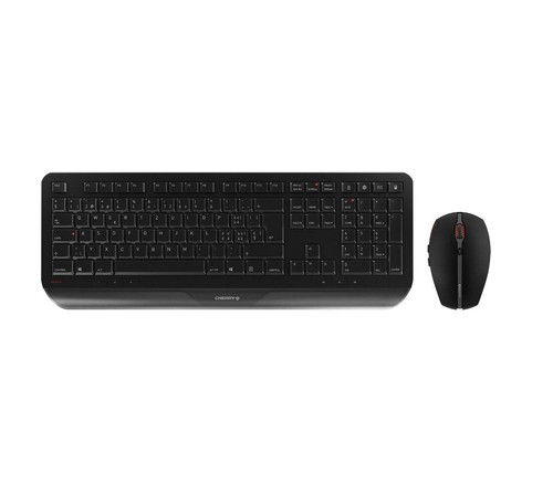 CHERRY GENTIX DESKTOP, kabelloses Tastatur- und Maus-Set, Deutsches Layout (QWER