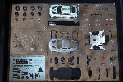 Almost Real B.O.M. BENTLEY GT3 BENTLEY TEAM ABSOLUTE IN GT3 ASIA #8 2015 1:43