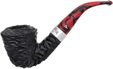 Peterson Dracula Rusticated B10 Calabash Tobacco Pipe Fishtail Stem - 3055K