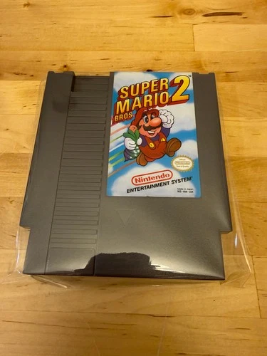 Super Mario Bros 2 (Nintendo NES, 1988)  - Authentic, cleaned, tested, working!