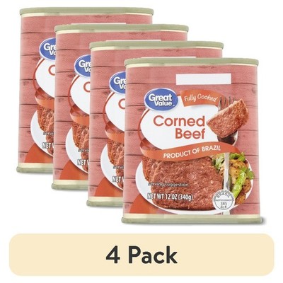 Canned Corned Beef 12 oz Four Pack Bulk