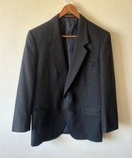 Vintage Yves Saint Laurent Mens Blazer Suit Jacket Sz 38 S 100 Pure Virgin Wool