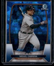 Miguel Cabrera 2023 Bowman Chrome Sapphire Edition #12 Detroit Tigers